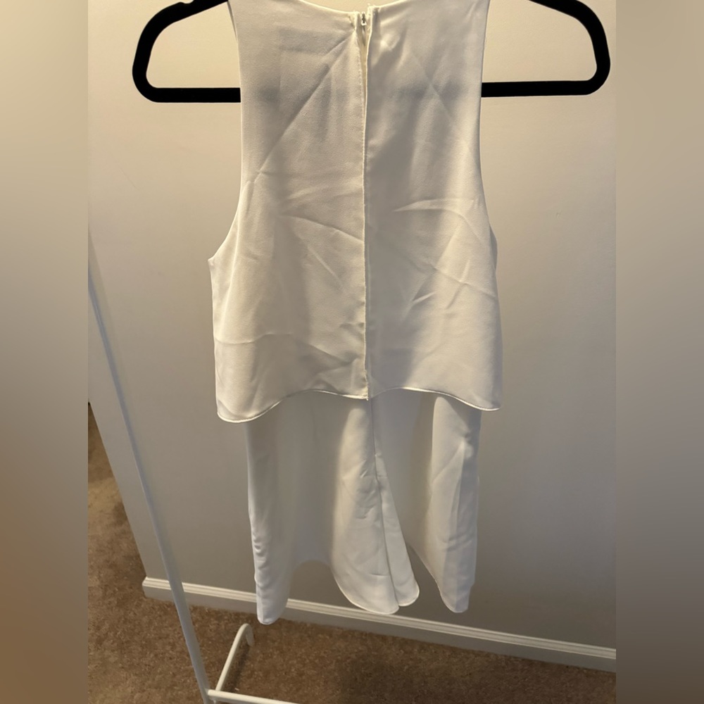 DO-BE White Ruffle Romper - Picture 2 of 7